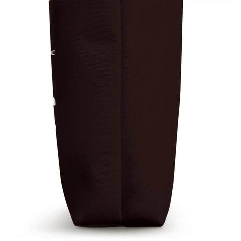 Side view of Dragon Boat Racer Tote Bag For Paddlers Who Crush Races With A Smile, durable canvas with double-stitching