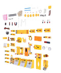 Top view of Electricity And Magnetism Lab Kit For High School Students With Hands On Experiments Covering Circuits Ohm Law Electromagnetism
