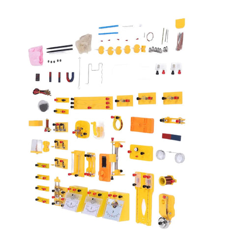 Top view of Electricity And Magnetism Lab Kit For High School Students With Hands On Experiments Covering Circuits Ohm Law Electromagnetism