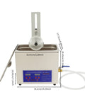 Pxolerig 6.5L Commercial Vinyl Record Cleaner With Adjustable Timer And Temp Control Digital Led Display for professional use.