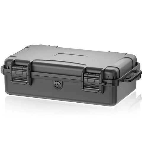 Beefy ABS Tool Organizer Box With IP67 Waterproof Rating And Pressure Equalization System Foam Lined Compartments closed view