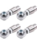 4Pcs Hardened Steel Spherical Rod End Bearings With Dual Left Right Threads And Adjustable Jam Nuts for precise linkage and easy mounting.
