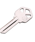 Uncut Brass Key Blanks 10 Pack For KW1 Lock Types shown in detail with copper core, ready for customization and wide compatibility use.