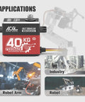 40Kg High Torque RC Servo Motor With Full Metal Gear Waterproof Brushless Programmable Standard Servo And Accurate Position Feedback IA73BHLW for robots and industry