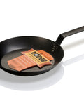 Lightweight Carbon Steel Skillet For High Heat Frying With Long Handle Quick Temperature Response Ideal For Searing And Sauteing 10 Inch
