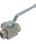 Three Way High Pressure Ball Valve Carbon Steel Manual Tee With BSP Thread Water Oil Gas Systems 500 Bar Working Pressure G1/4 To G3/4 Size Durable Hydraulic Valve For Industrial Use, G3/4 DN20