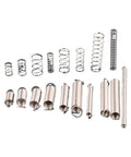 Durable 200Pcs Galvanized Steel Spring Assortment Kit Featuring 20 Sizes Of Compression And Extension Springs Perfect For Auto Repairs Home Makeovers And Heavy Duty Mechanical Fixes You Gonna Love This Set. assorted springs on white background