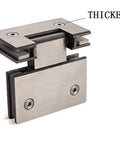 180 Degree Stainless Steel Wall Door Hinge For Glass Shower Doors And Cabinets DIY Ready Durable Zinc Alloy Body Anti Corrosion