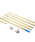 Smoke Detector Removal Tool With Super Long Telescopic Pole Skip The Climb For High Ceilings Ladder Free Access No Fuss Battery Test And Quick Swap Up To 16 Feet with six extensible poles.