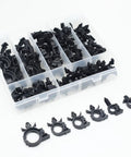 Universal Wire Loom Clips Kit For Cars And Trucks 60 Pieces Replacement Wiring Harness Clips in plastic organizer box