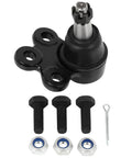 Front Lower Ball Joint Kit for 2010 2017 Chevy Equinox and GMC Terrain Suspension Ball Joint K500227 1 Piece Set Direct Replacement Heavy Duty Steel 100 Percent New In Box Bolt Right In. Includes ball joint, bolts, nuts, and cotter pin