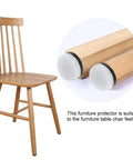 Chair with round legs featuring 40 Pack Brown Nylon Furniture Glide Pads with Steel Pins for floor protection