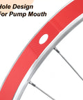 Close-up of Two Pack 18 Inch By 20mm PVC Rim Tape for Road and Mountain Bikes showing hole design for pump mouth.