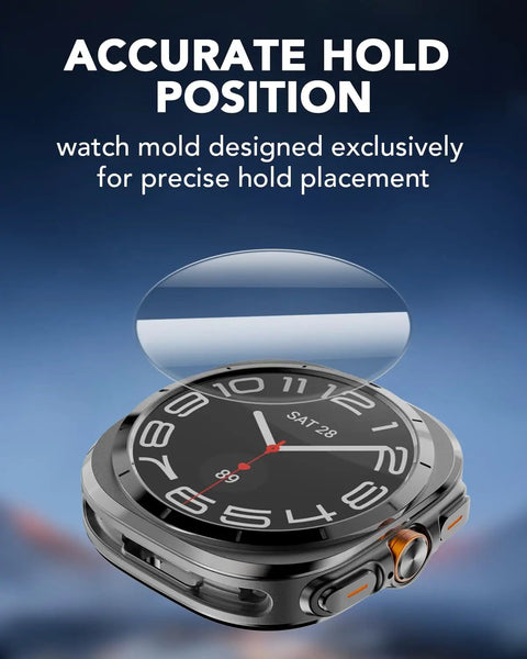 Four Pack For 47mm Galaxy Watch Ultra Screen Protectors, 9H Tempered Glass, Bubble Free Install, Scratch Resistant Shield