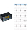 Pro Grade Load Cell Weight Sensor Amplifier with Digital Readout AC 90 to 242V Power Five Digit Display next to specification chart