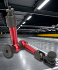 Adjustable Universal Magnetic Base For Digital Dial Test Indicator Holder Stand, flexible red and black metal arm.
