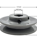 Single Groove V Belt Pulley 3.75 Inch Outside Diameter 7/8 Inch Bore Cast Iron Motor Pulley for A AX B BX 4L 5L V Belts 1 Groove BK3678