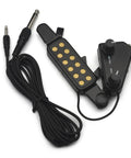 Soundhole Magnetic Pickup With Volume And Tone Controls For Acoustic Guitars, 12 Hole Transducer Kit with amp cable and jack