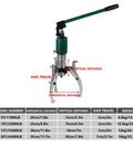 Heavy Duty Hydraulic Gear Puller Kit Is A Real Workhorse For Garage Jobs With Enough Strength To Yank Out Stubborn Wheel Bearings And Transmission Gears Fast Plus Has 5 Ton Capacity And Steel Build Used By Pros For Reliable Performance. 5T steel hydraulic gear puller with 2in stroke and adjustable jaws