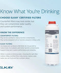 WaterSentry 51600C Lead And Microplastics NSF/ANSI 42 53 401 certified high capacity filter for bottle fillers with Elkay branding
