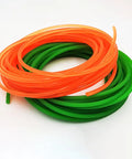 Green Orange Polyurethane Conveyor Belts Round PU Drive Belts 1 Meter Length Meltable Cord Dia 1.5mm Through 18mm Multiple Diameters