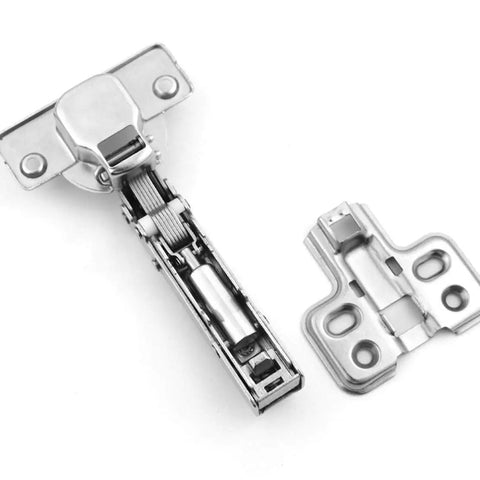 Two Pack 35mm Concealed Hinges Smooth Soft Close Cabinet Doors Rock Solid Rust Proof Steel Face Frame hardware detail view
