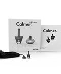 Calmer Noise Reducing Ear Plugs Alternative For Stress Relief And Focus, Silicone Reusable Ear Plugs packaging and product