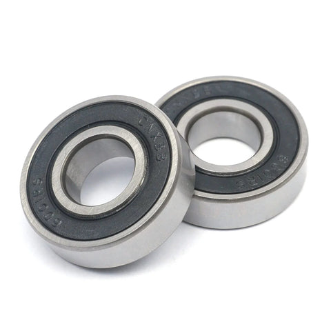 Deep groove ball bearings, two, 12x28x8 mm, double rubber-sealed, chrome steel, close-up