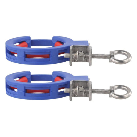 Cable Pulley Roller Wire Guide Clamp Set Must Have Reinforced Nylon Stainless Steel For Indoor Outdoor Wiring Fast Install Smart Axle Design Durable Wire Tray Guide 2 Pack, two rollers