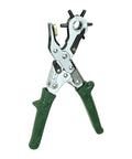 10 Inch Hole Punch Pliers For Leather And Watchbands, Double Lever Design Delivers Thirty Percent Labor Saving, Chrome Plated