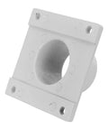 Diyeah Industrial Dryer Discharge Flange Adapter Steel Bottom Outlet Connector Anti-Slip Design Easy To Clean For Food And Pharmaceutical Processing Equipment Granule Transfer System Component, stainless steel, square shape.