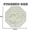 Large Round Concrete Mold For Walkways And Patios 18.89 Inch Diameter Reusable Brick Paver Tile Mold With Lotus Pattern