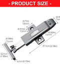 Press To Open Cabinet Latch Handleless Spring Catch dimensions