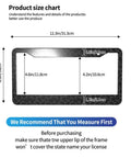 Leopard Print License Plate Frame Black Aluminum With Screws Dope Two Hole Mount Standard Size 12.3 By 6.3 Inches diagram