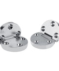 2 Pack Zinc Alloy Table Flap Hinges Built Tough Self Supporting Folding Hardware for Furniture, metal hinges on white background