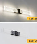 Black Modern LED Bathroom Vanity Light Bar For Mirror, 19.68 Inch, 8W, Cool Neutral White 4000K, Non Dimmable Wall Sconce Fixture