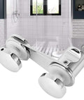 Heavy Duty Frameless Shower Door Latch With No Sweat Bolt Setup Smooth Glass Security Lock For Bathroom Sliding Gates And Interior Panels Built Tough For Daily Grind Effortless Reliable Hardware Solution in a modern bathroom setting.