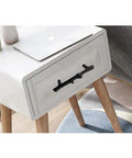 Side table with 8 Pack Black Twig Branch Cabinet Knobs and Rustic Drawer Pulls in zinc alloy, farmhouse decor