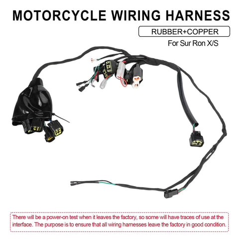 Full Main Wiring Harness Assembly For Sur Ron LBX Light Bee X And S Electric Dirt Bike, Plug And Play Wire Harness With Premium Rubber Casing, Durable Connectors, Easy Install And Reliable Electrical Fit