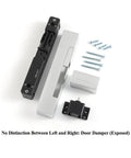 Soft Shut Hydraulic Door Closer With Quiet Glide and Invisible Mounting parts