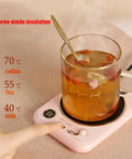 Smart Coffee Mug Warmer With Three Temperature Settings Keeps Your Mug Rocking Hot And Comfy Through The Daily Grind Versatile Electric Cup Heater Plate with tea cup.