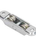 Heavy Duty Double Wheel Roller Pulleys For Sliding Doors And Windows 4 Pack Alloy Steel Replacement Track Rollers, double wheel design