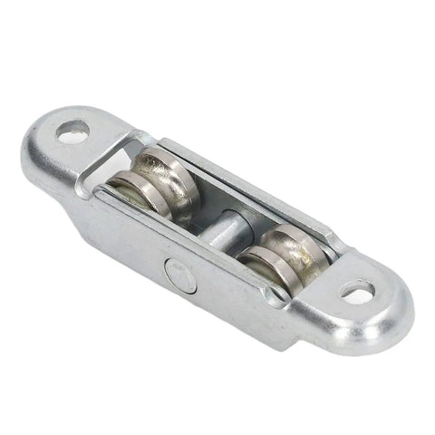 Heavy Duty Double Wheel Roller Pulleys For Sliding Doors And Windows 4 Pack Alloy Steel Replacement Track Rollers, double wheel design