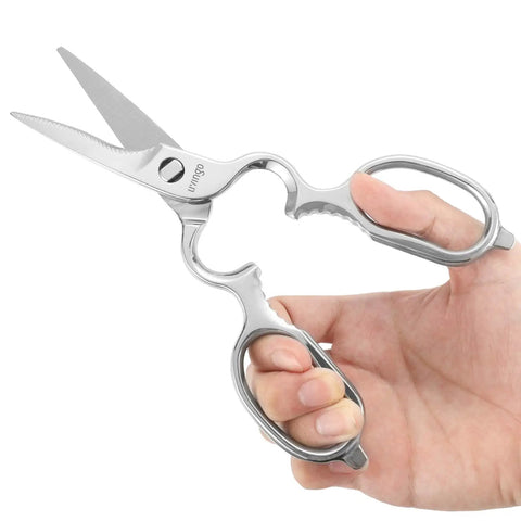 Heavy Duty 8.5 Inch Forged Stainless Steel Kitchen Shears Beast Mode Multipurpose Scissors For Food Prep And Cutting Poultry Veggies And Bones Rust Resistant Blades Durable High Hardness Kitchen Tool With Comfortable Grip, handheld