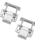 Heavy Duty 1.6 Inch Spring Loaded Toggle Latch Stainless Steel Cabinet Hasp Super Durable And Rust Proof Hardware Perfect For Trunk Box Shop Door, pair