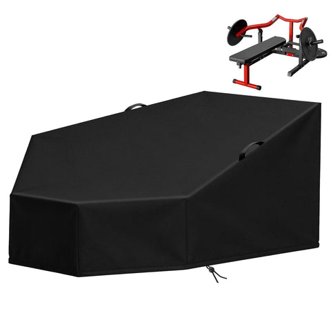 Heavy Duty Leg Extension And Curl Machine Cover For GMWD Gear shown in black premium 420D Oxford fabric with triple layer coating
