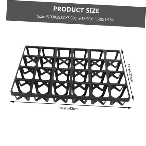 5 Piece Nursery Pot Brackets For Germination And Transplant Breathable Plant Tray Racks For Greenhouse Gardening Space Saving Root Safe Supports Easy To Use Plant Stand For Pots Durable Plastic Design
