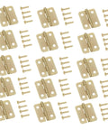 Miniature Iron Cabinet Hinges Set With 40 Pieces 270 Degree Round Corner Hinges For Jewelry Boxes And Wood Cases with screws.