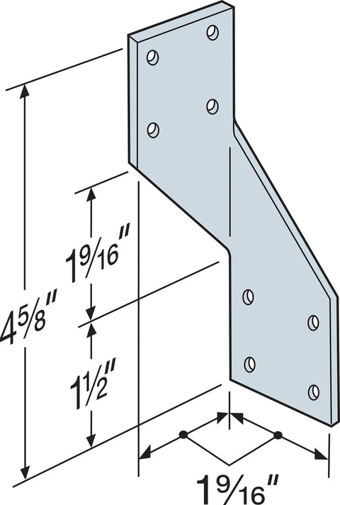 Rock Solid 18 Gauge Galvanized Steel Hurricane Tie Roof Truss Wall Connector For Seismic Wind Resistance Heavy Duty Construction Framing Hardware Easy Installation