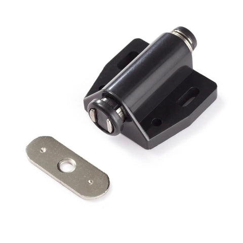 Magnetic Door Latch Kit For Cabinets And Furniture, Easy Open Touch Latch With Round Plate And Screws, No Handle Required